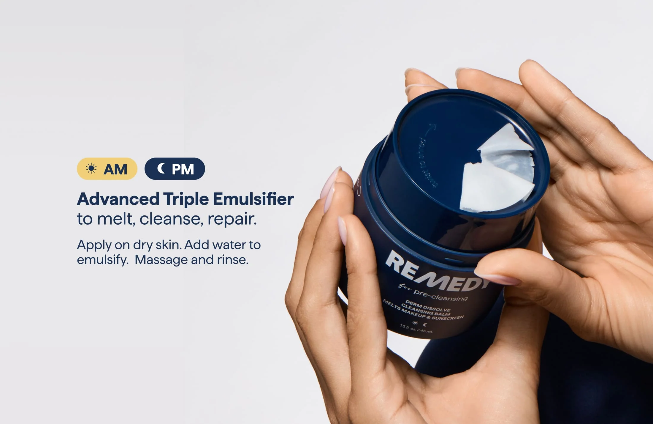 REMEDY for pre-cleansing - derm dissolve cleansing balm - Image 8